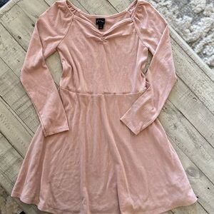 GIRLS ART CLASS LIGHT PINK LONG SLEEVE DRESS SZ 6/6x